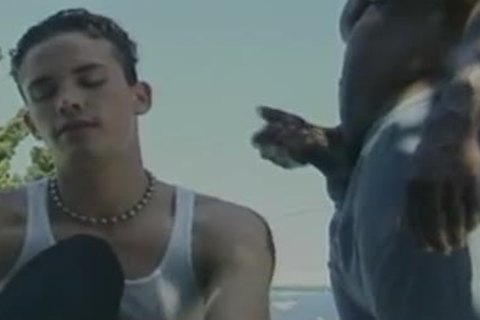 darksome Daddy Muscle pounds White man