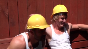 Daddy's Workplace - Brad Kalvo with Tom Faulk butthole poke