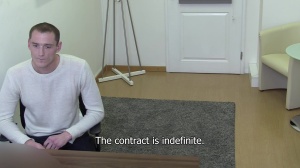 Intelligent young fellow with taut pumped up butthole