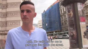 young Czech dude puts a knob in his mouth