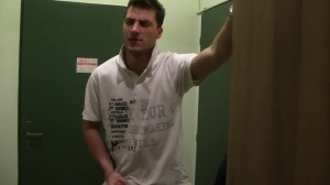 An non-professional lad from Prague jerks off and spooge