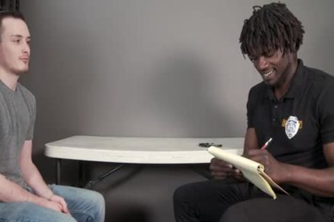 Nervous twink Barebacked By Mall Cop