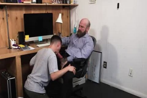 gigantic 10-Pounder Bushy StepDad nails His Stepson