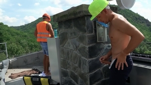 Bareback masturbating starring kinky european Dee outdoors