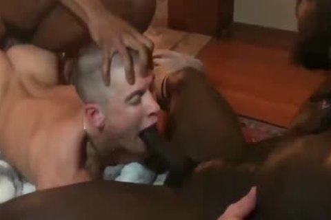 Smoking lovely raw Interracial group fuck