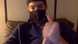 lad jerking off With His lengthy penis In Live
