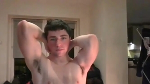 attractive guy Showing His penis To His Fans On webcam