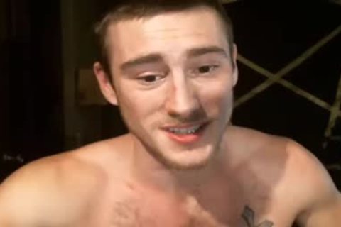 chap stroking while Fingering His hairy wazoo