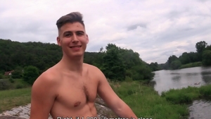 Czech Hunter - Throat fucking outdoors