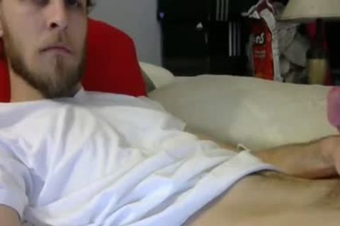 blond man With A lengthy rod Masturbating In webcam