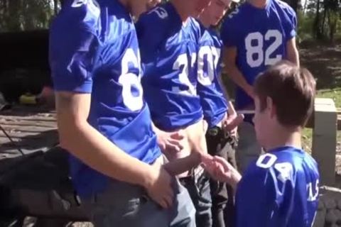 A homosexual Pack With monstrous cocks. Outdoor homosexual bunch sex