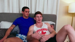 Stagcollective: Athletic and inked Nick Clay throat fucking