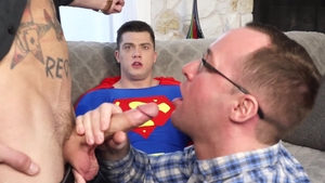 ManUpFilms: Gay Alex Hawk next to Johnny Hill anal fucks