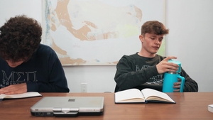 Men: Jake Rides Professor in Monday's Class