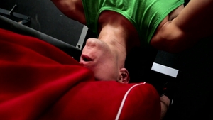 Next Door Buddies: Jock Frenzy in the Weight Room