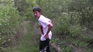 Czech Hunter: Stripping Down with the Joggers Watching