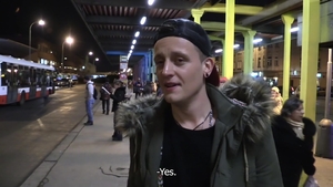 Czech Hunter: Bribing the Boy on the Bus Stop