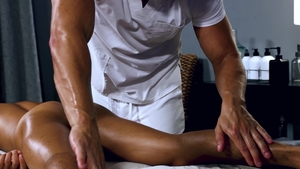 From Sore Back to Hard Cock in One Session
